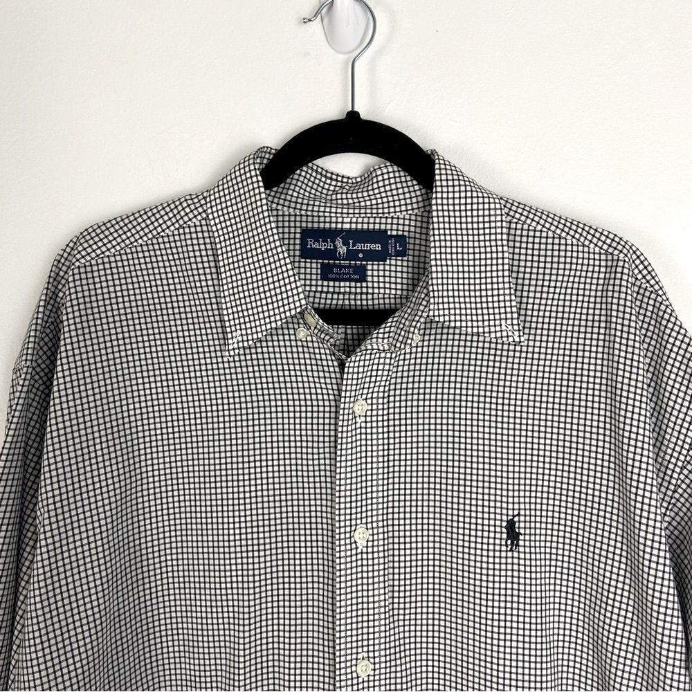 Ralph Lauren Men’s Large Blake Shirt
Black‎ White Checkered Long Sleeve Preppy - Picture 9 of 11